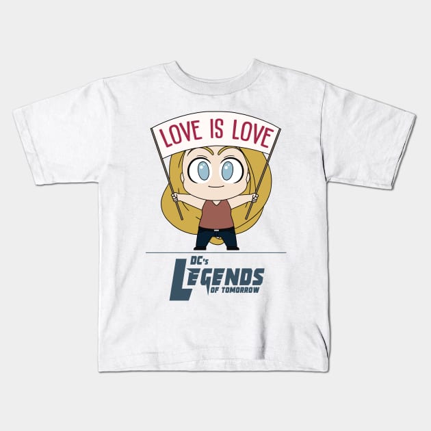 Ava Sharpe - Love is Love v1 Kids T-Shirt by RotemChan